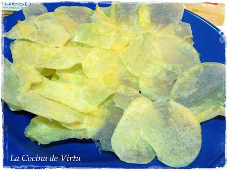 Patatas Chip al Microondas