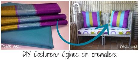 DIY COSTURERO: COJINES SIN CREMALLERA