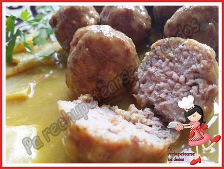 * Albóndigas en salsa de cebolla (tradicional)