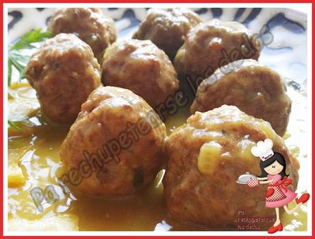 * Albóndigas en salsa de cebolla (tradicional)