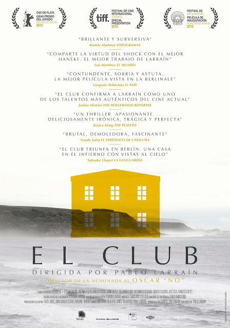 Trailer y cartel de EL CLUB. Oso de plata en Berlín, Próximo estreno en cines 9 de octubre