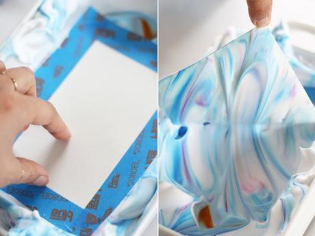 Papel marmolado con una técnica increíble