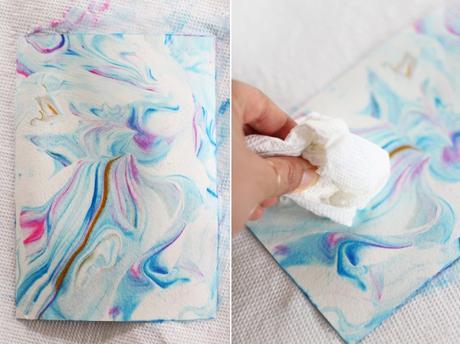 Papel marmolado con una técnica increíble