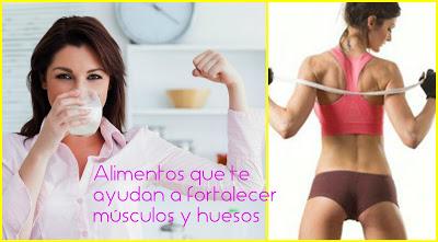Alimentos nutritivos para el cuidado y fortalecimiento de los huesos y músculos