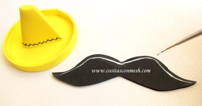 Botellas decoradas para una fiesta Mexicana