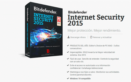 Antivirus Bitdefender Internet Security 2015