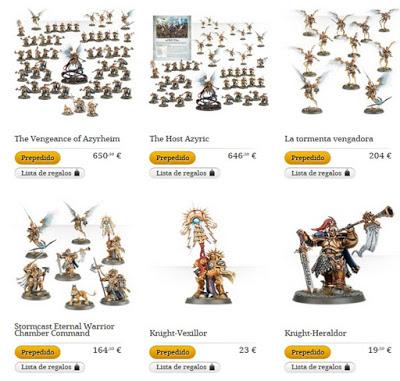 Prepedidos de Games Workshop de la segunda semana de septiembre de 2015