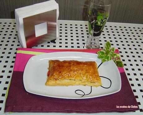 Hojaldre templado de verduras