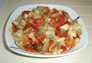 Hojaldre templado de verduras