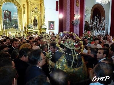 El traslado de la Divina Pastora al paso