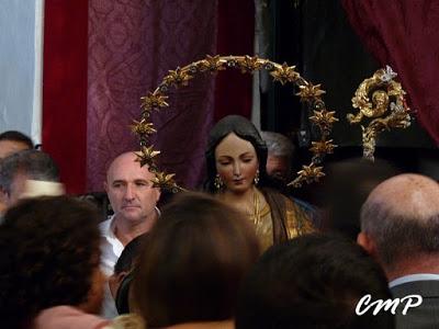 El traslado de la Divina Pastora al paso