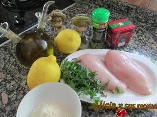 PECHUGAS DE POLLO AL LIMÓN