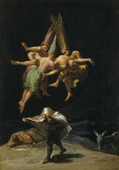 Vuelo de brujas (1797), Francisco de Goya