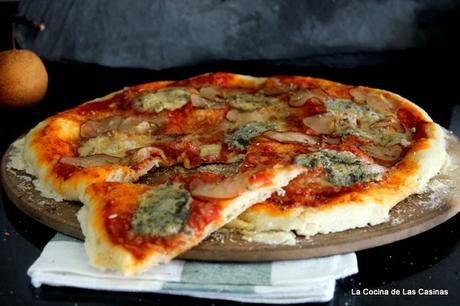 Pizza 3 Quesos, Pera y Masa intento de Gabriele Bonci