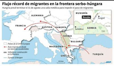 ¡Bienvenidos, refugiados! Y millón y medio de catalanes reclaman la independencia.