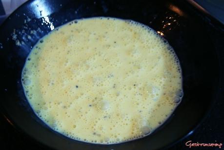 Frittata de panceta y tomates deshidratados