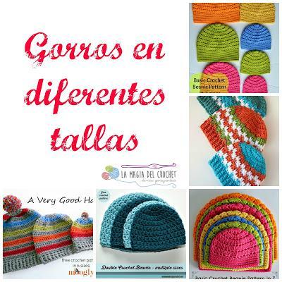 GORROS EN DIFERENTES TALLAS...