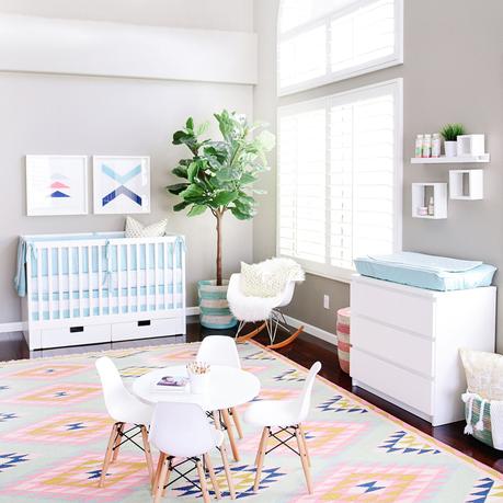 PASTEL COLORS BABY ROOM