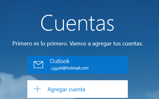 Iniciar sesion Outlook [app correo Windows 10]