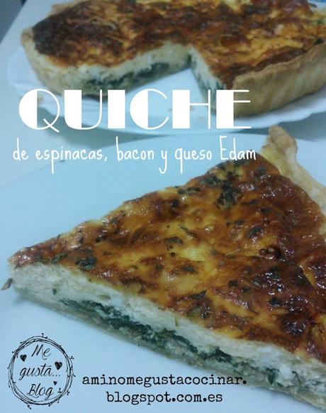 Prepara esta quiche de espinacas con bacon y queso Edam y tendrás la cena lista en un momento