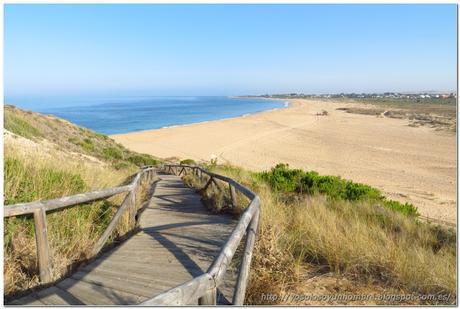 Playa de las Plumas, al otro lado del faro