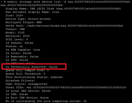 ESXi con discos RDM tarda mucho en iniciar perennially-reserved=false por DBigCloud