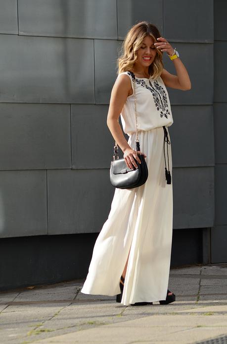 White long dress