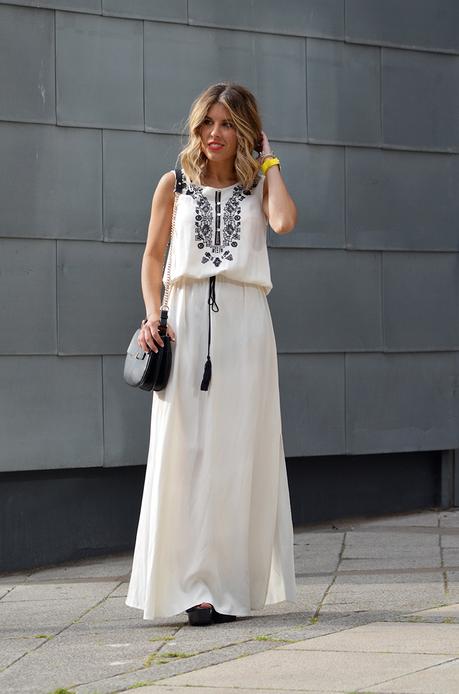 White long dress
