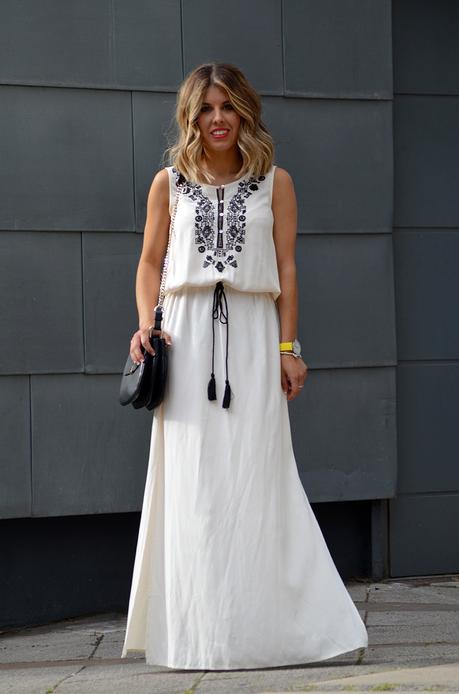 White long dress