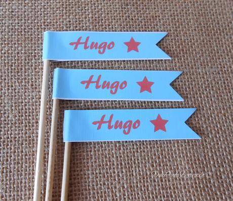 Decoración personalizada para el Bautizo de Hugo