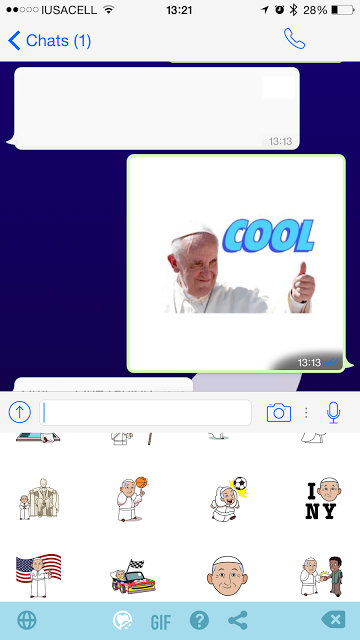 Los emoji del Papa Francisco.