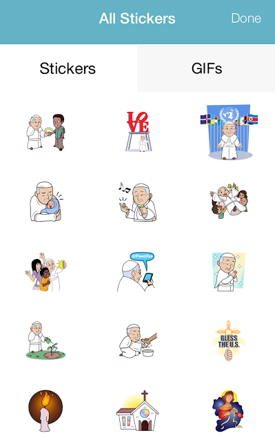 Los emoji del Papa Francisco.