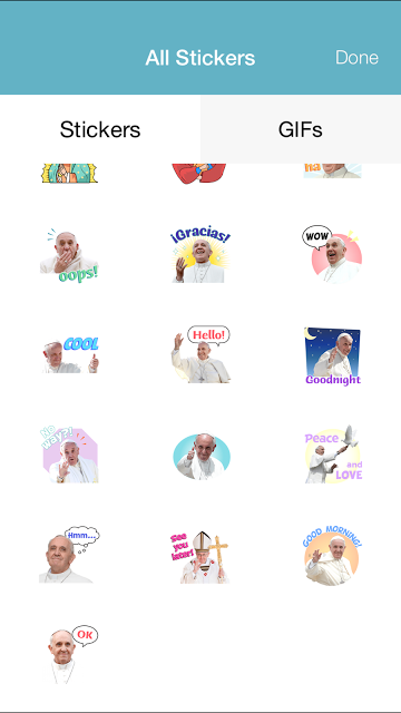 Los emoji del Papa Francisco.