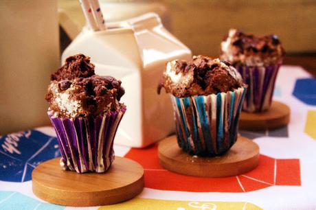 Chocolate Angel Food Muffins