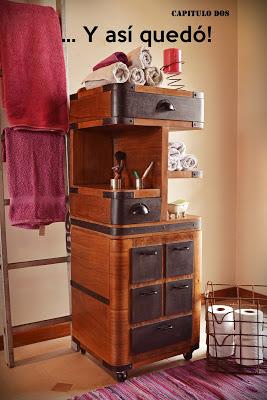 Paso a paso: cómo hicimos un mueble industrial usando dos mesas de luz