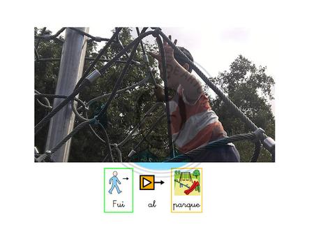 Pictogramas para contar las vacaciones.