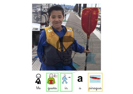 Pictogramas para contar las vacaciones.