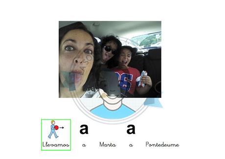 Pictogramas para contar las vacaciones.