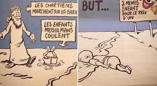 ¿Charlie Hebdo se burla del niño sirio Aylan Kurdi?