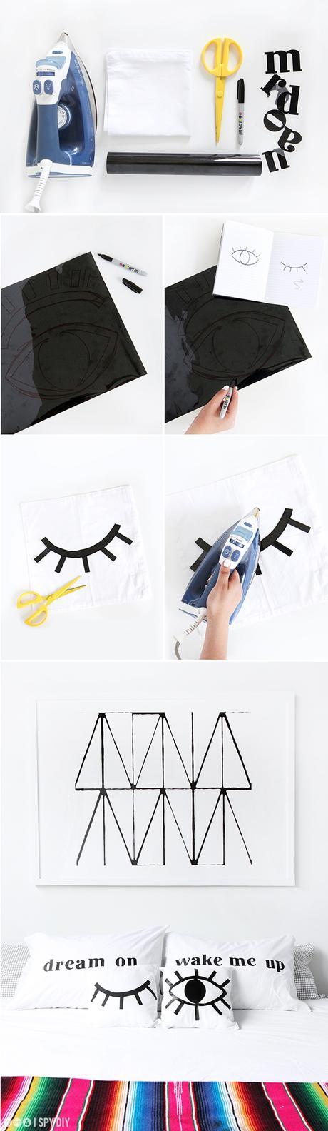 Un dormitorio alegre y moderno + DIY cojines