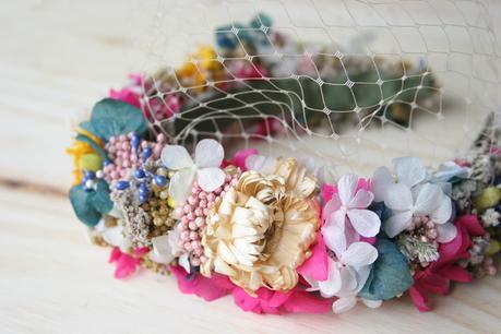 DEF Deco - Decorar en familia: Diy diadema de flores preservadas y secas1