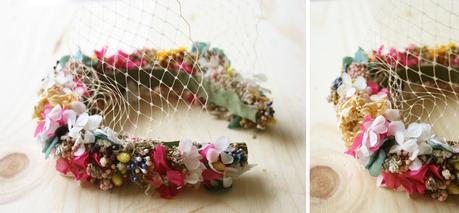 DEF Deco - Decorar en familia: Diy diadema de flores preservadas y secas11