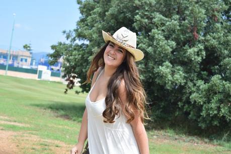 Long White Dress + Special Hat