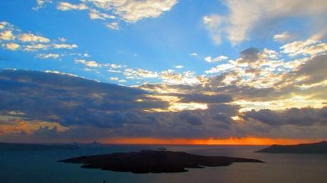 Atardecer en Santorini. Grecia