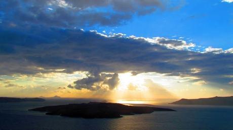 Atardecer en Santorini. Grecia