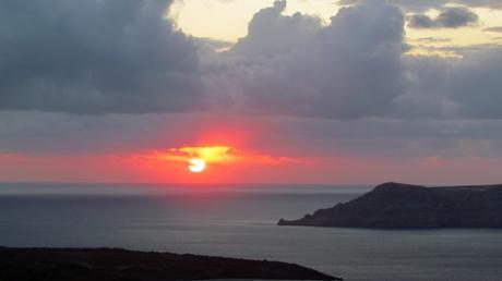 Atardecer en Santorini. Grecia