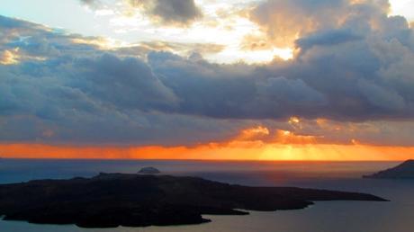 Atardecer en Santorini. Grecia