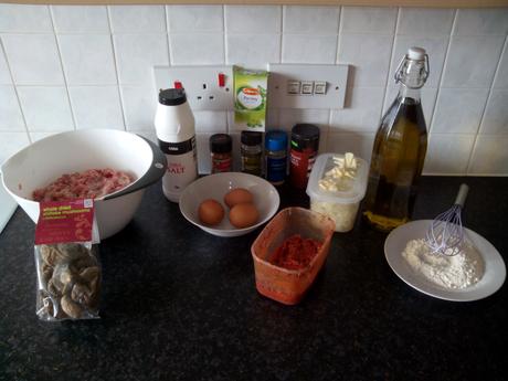 ingredientes-albondigas-de-pavo-con salsa-shiitake