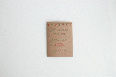 Invitació de boda Alba&Joan/ Invitacion de boda Alba&Joan
