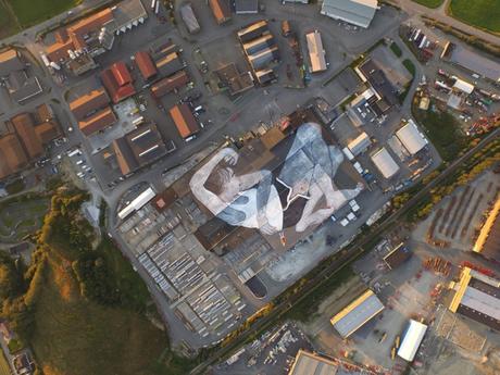 Este es el mural más grande del mundo y solo se puede ver desde un avión